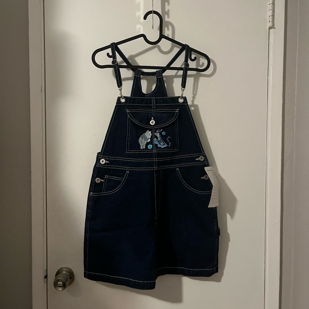 Vintage disney winnie the pooh denim overalls